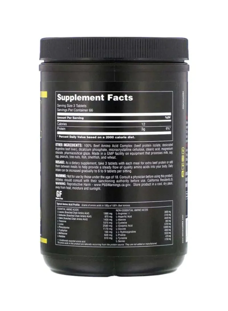 100% Beef Amino 200 Tablets