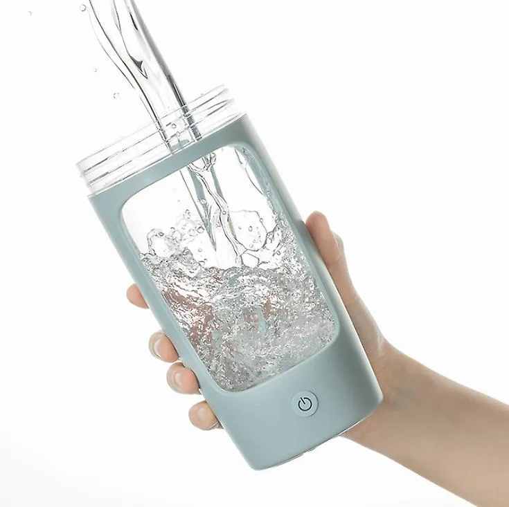12.1*9*19.6cm white 650ml intelligent automatic mixing cup protein powder meal replacement powder sports portable water bottle AZ21975