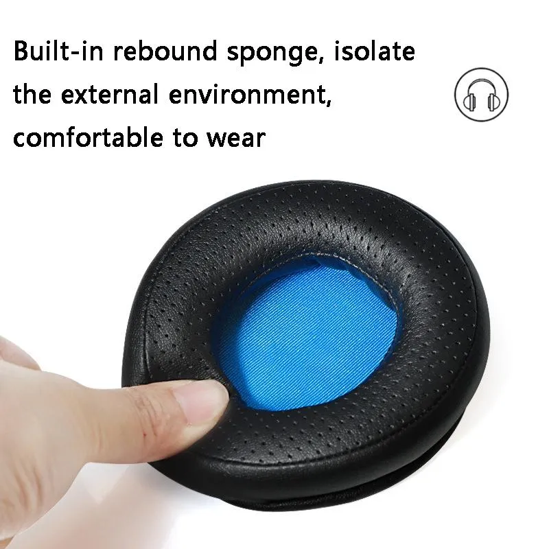 2-pack Headset Sponge Earmuffs for Razer Kraken 7.1 V1 Pro - Black Net