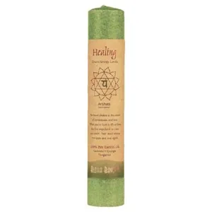 Aloha Bay Chakra Pillar Candle Healing Green 1 Candle
