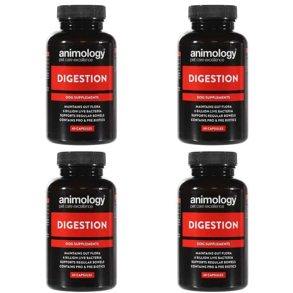 Animology Digestion Dog Supplement 4 x 60 Capsules