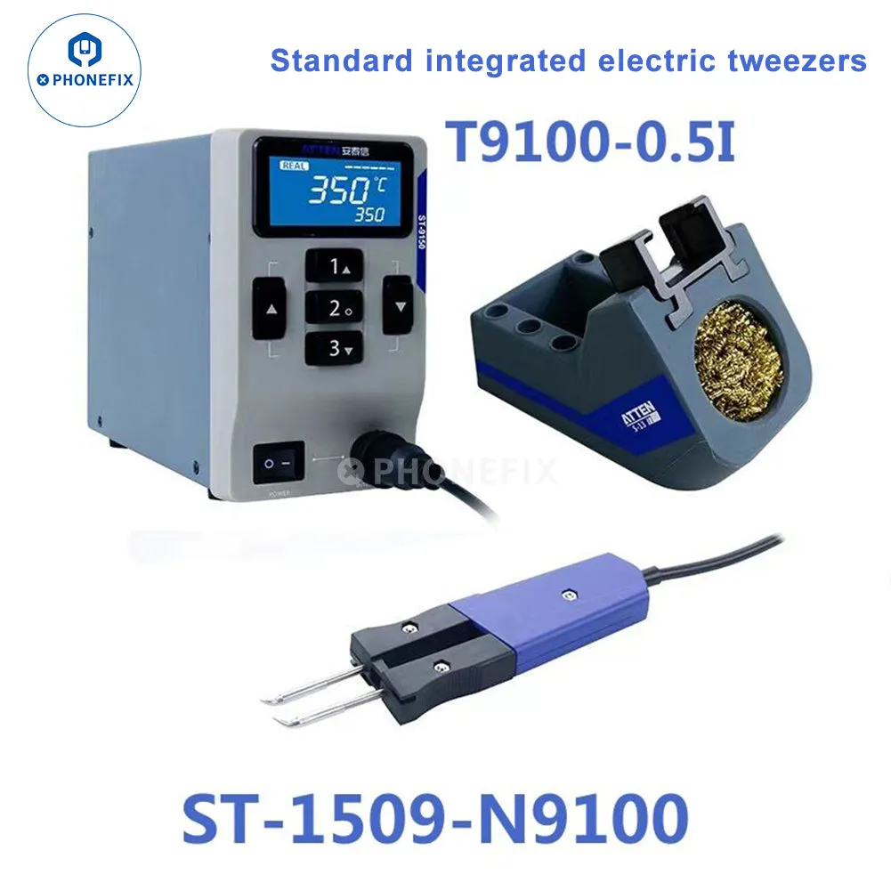 ATTEN ST-1509 Soldering Station With Electric Tweezers Welding Iron