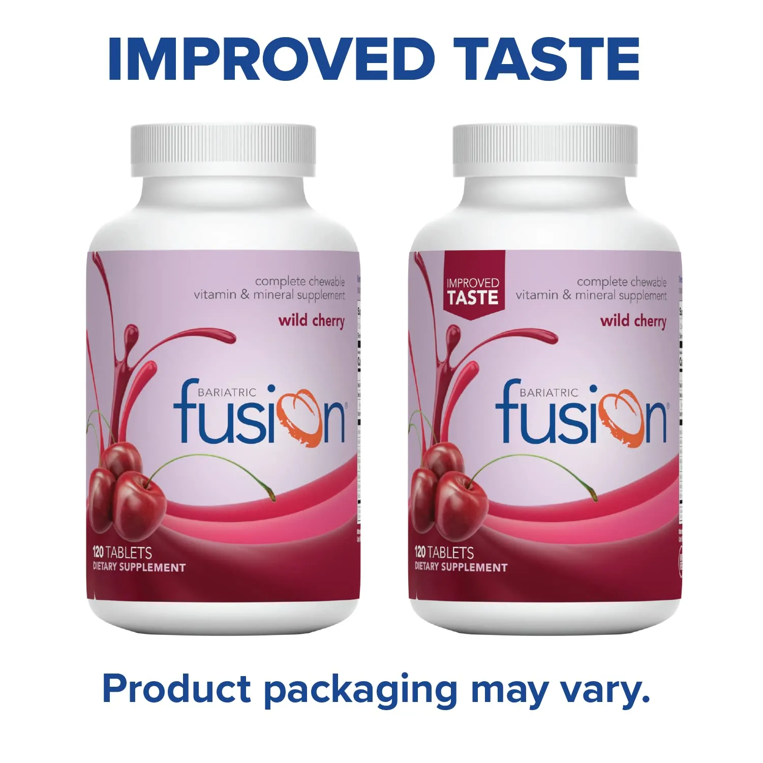 Bariatric Fusion Wild Cherry  Multivitamin with Iron 120 Chewable Tablets