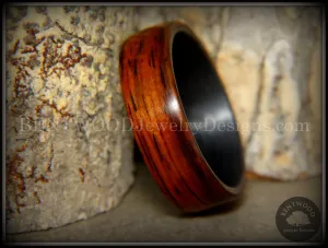 Bentwood Ring - Coco Loco Cocobolo Wood on Carbon Fiber Core