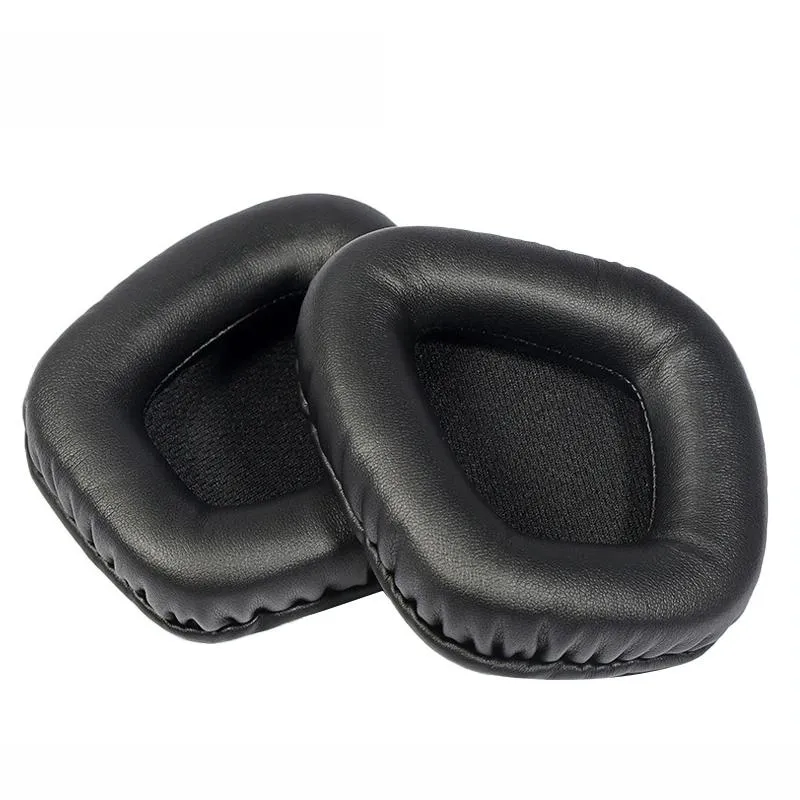 Black Protein Leather Earpads for Corsair Void Pro Elite - Set of 2