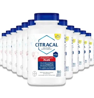 Sure! Heres a more optimized title for the product:

24 Pack Citrical Max Plus Calcium Citrate Capsules with Vitamin D3 for Bone Health, 180 Count