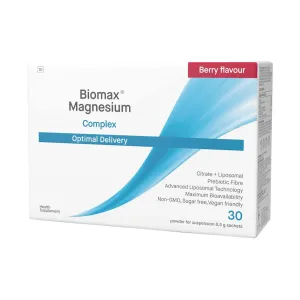 Coyne Biomax Magnesium Complex Optimal Delivery Berry flavour Berry 250mg 30 Sachets