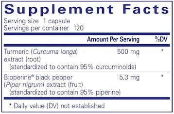 Curcumin 500 with Bioperine® | 500 mg - 120 Capsules