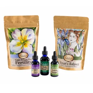 Deluxe Herbal Fertility and Conception Gift Set* To Support Women Naturally Prepare for Pregnancy and Conception*