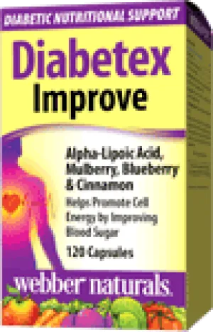Diabetex Improve, Alpha Lipoic Acid, Mulberry, Cinnamon & Blueberry, 120 capsules