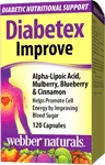 Diabetex Improve, Alpha Lipoic Acid, Mulberry, Cinnamon & Blueberry, 120 capsules