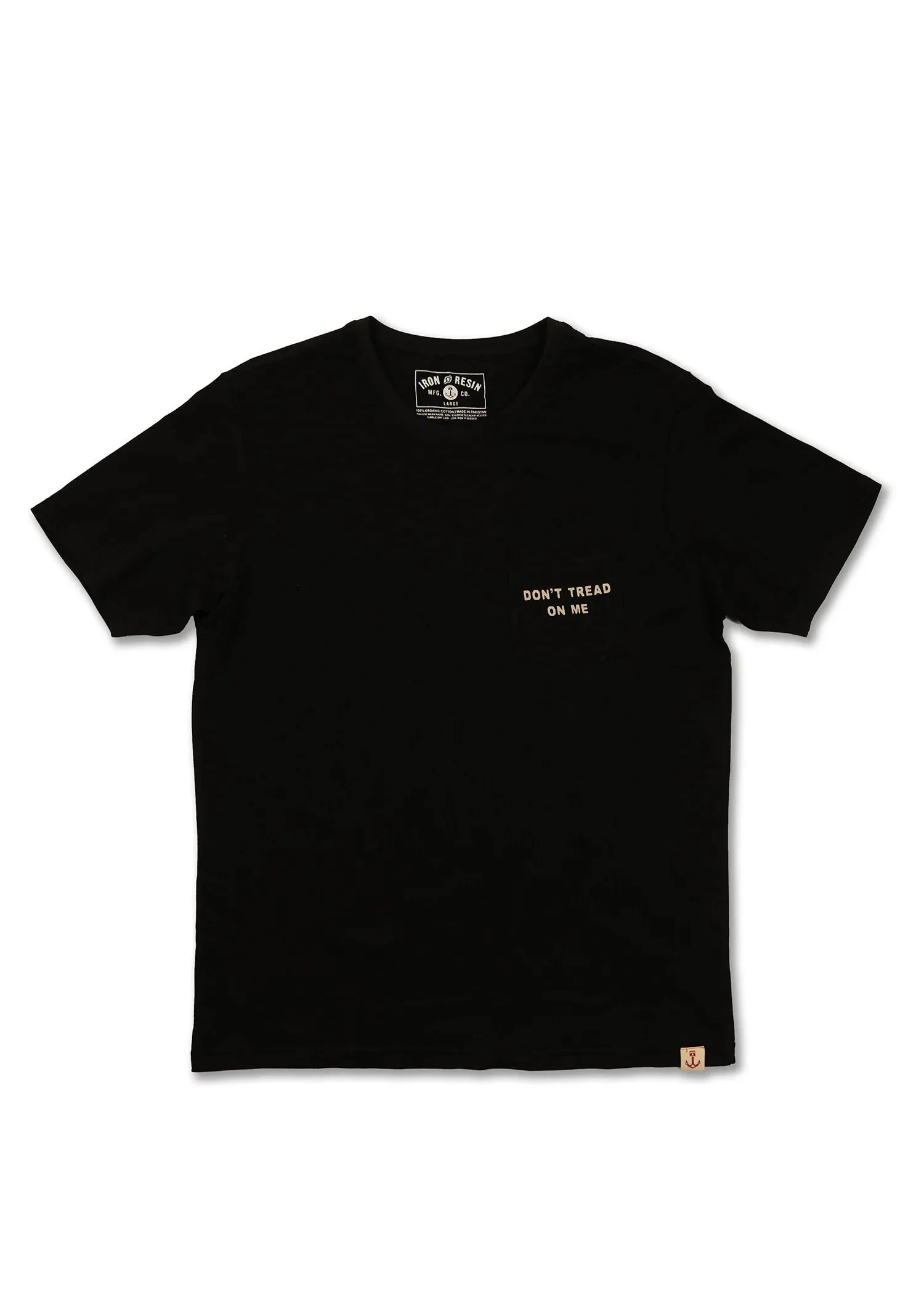 Don't Tread on Me Pocket Tee - Black