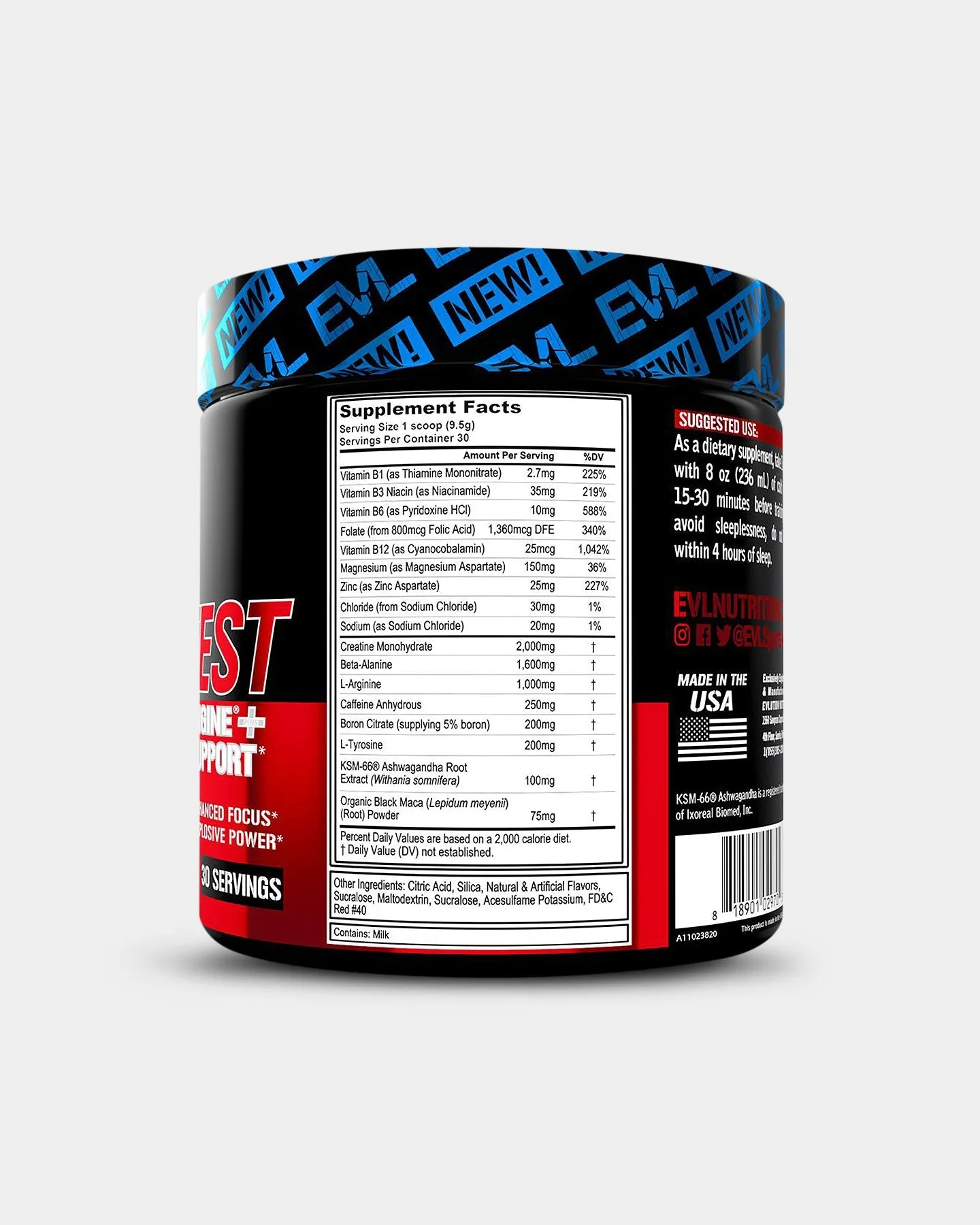 EVLUTION NUTRITION ENGN Test Pre-Workout Testosterone Support
