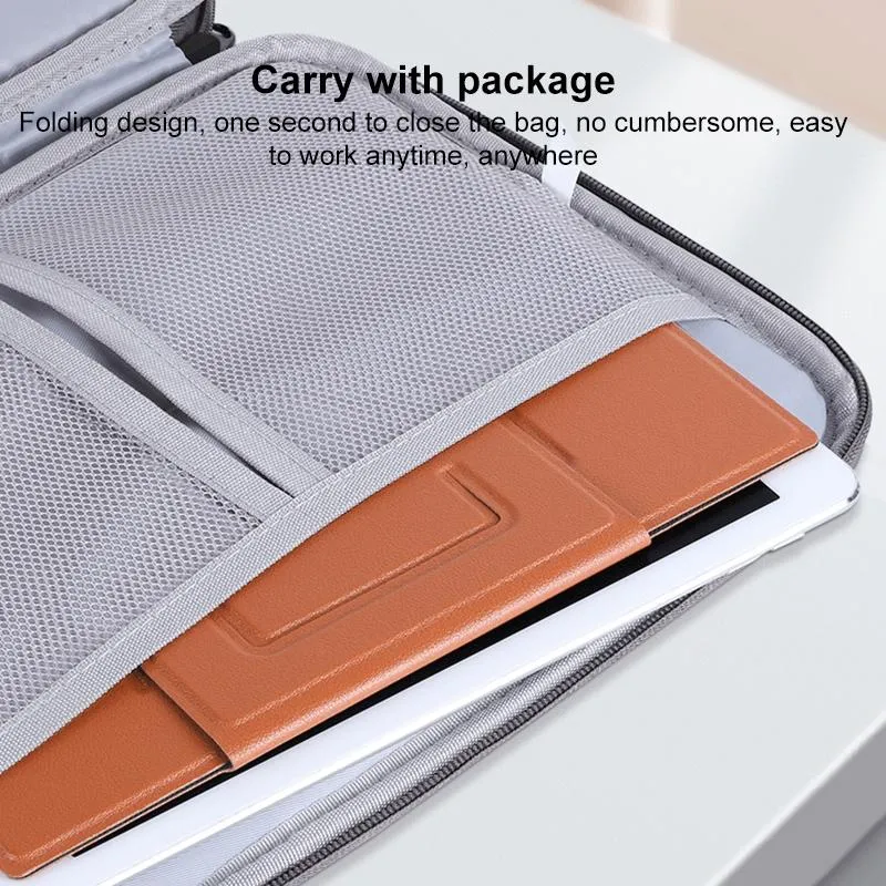 Foldable Magnetic Leather Tablet / Laptop Holder