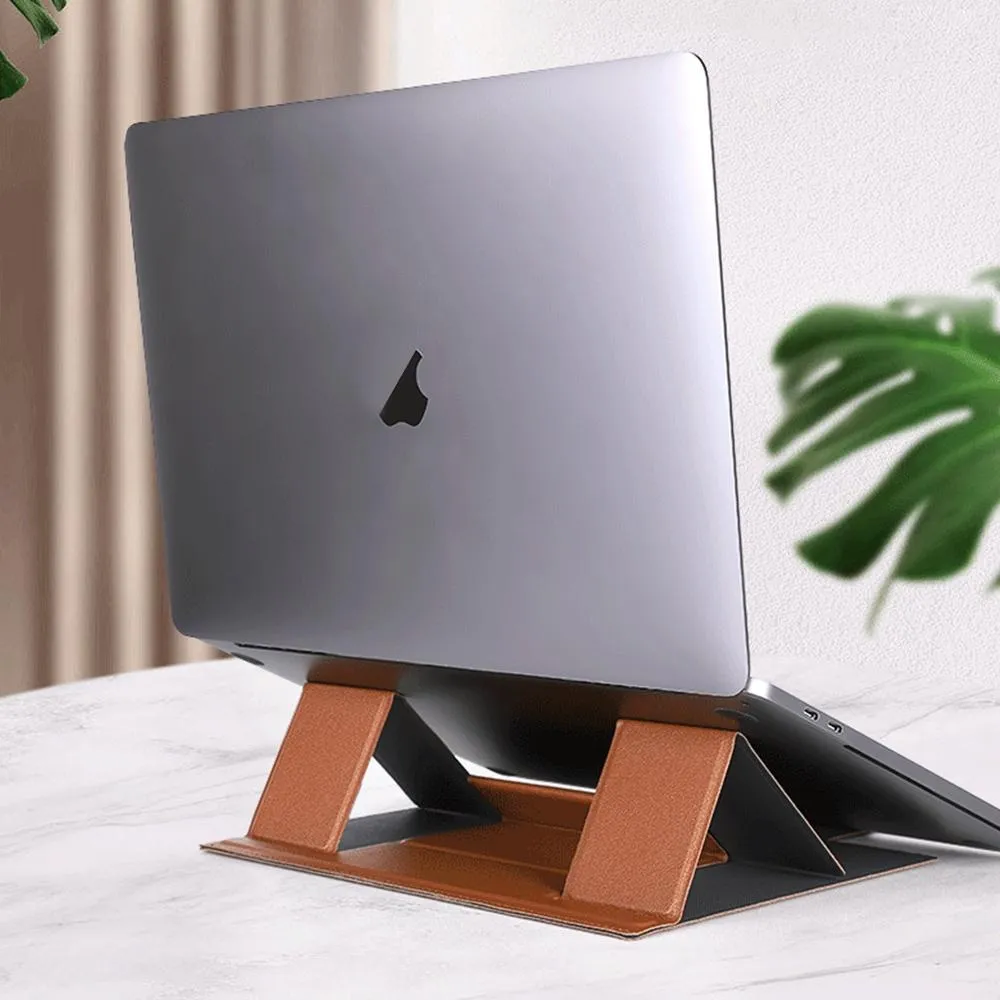 Foldable Magnetic Leather Tablet / Laptop Holder
