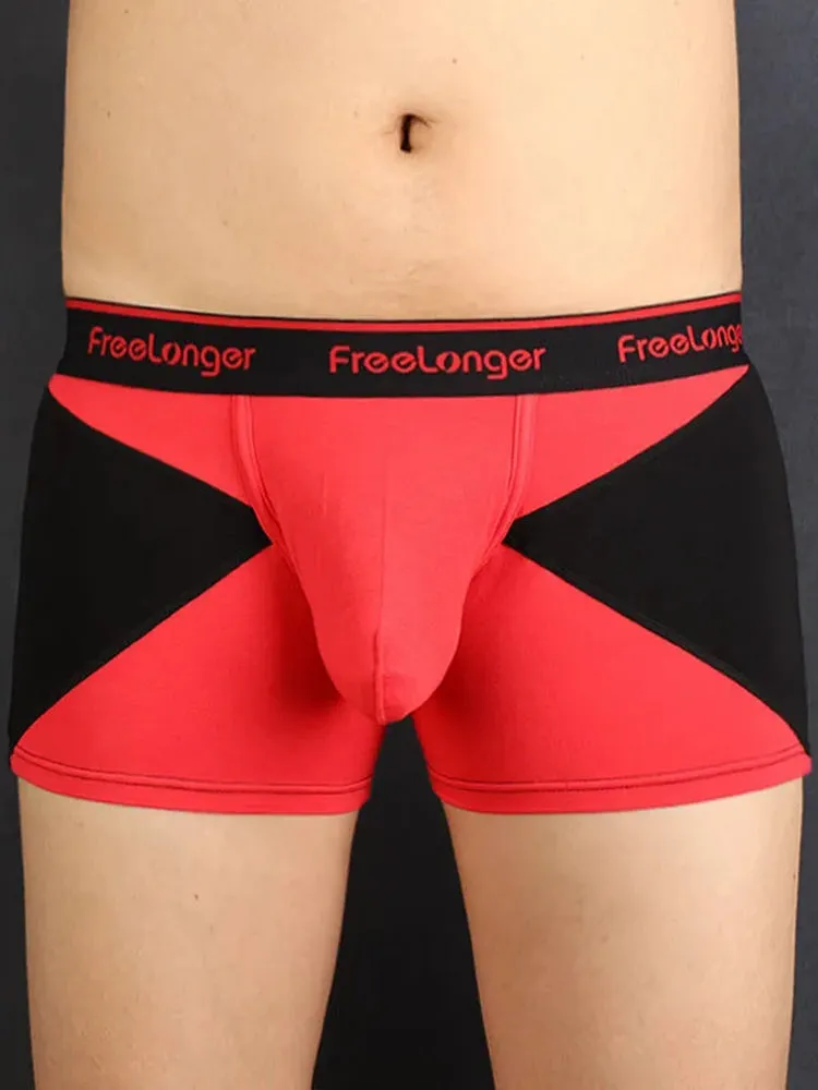 FreeLonger Mens U convex Separate Support Pouch Trunks