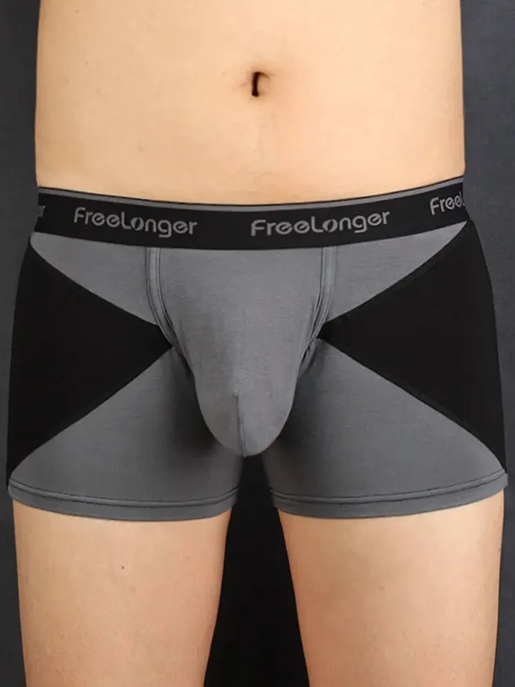FreeLonger Mens U convex Separate Support Pouch Trunks