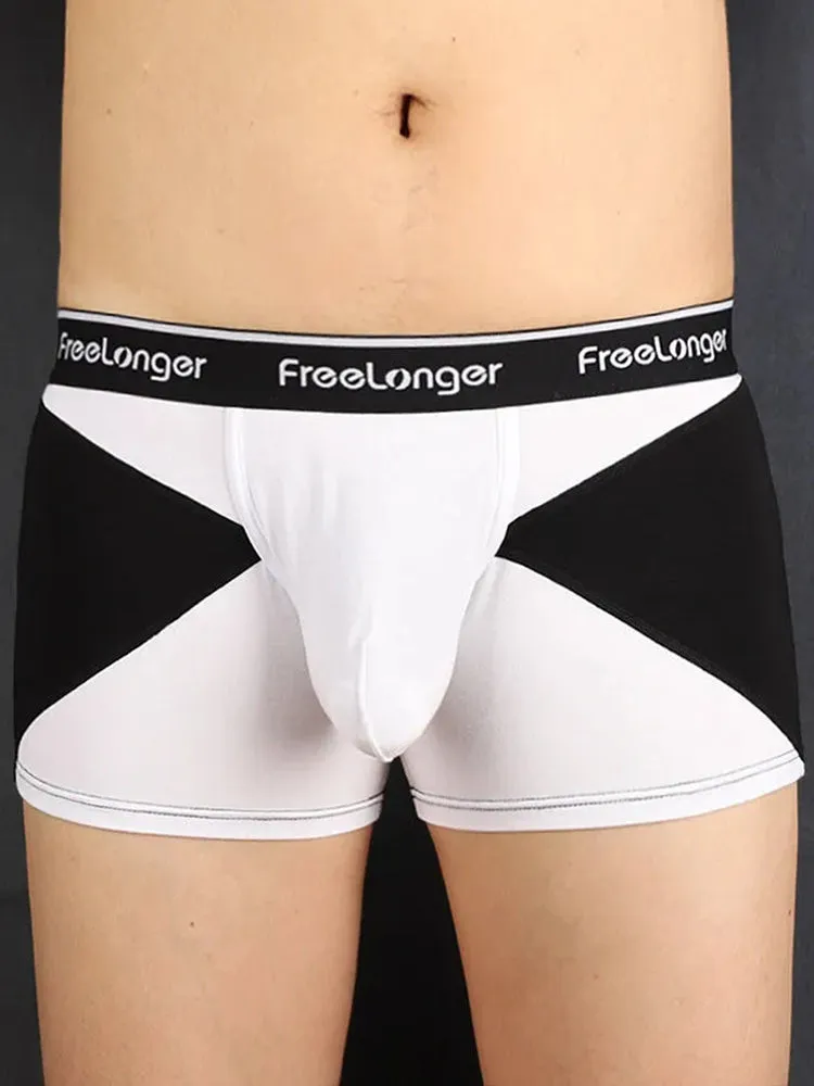 FreeLonger Mens U convex Separate Support Pouch Trunks