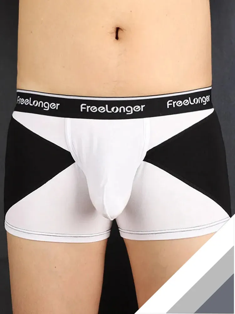 FreeLonger Mens U convex Separate Support Pouch Trunks