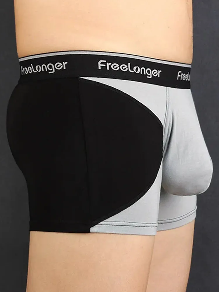 FreeLonger Mens U convex Separate Support Pouch Trunks