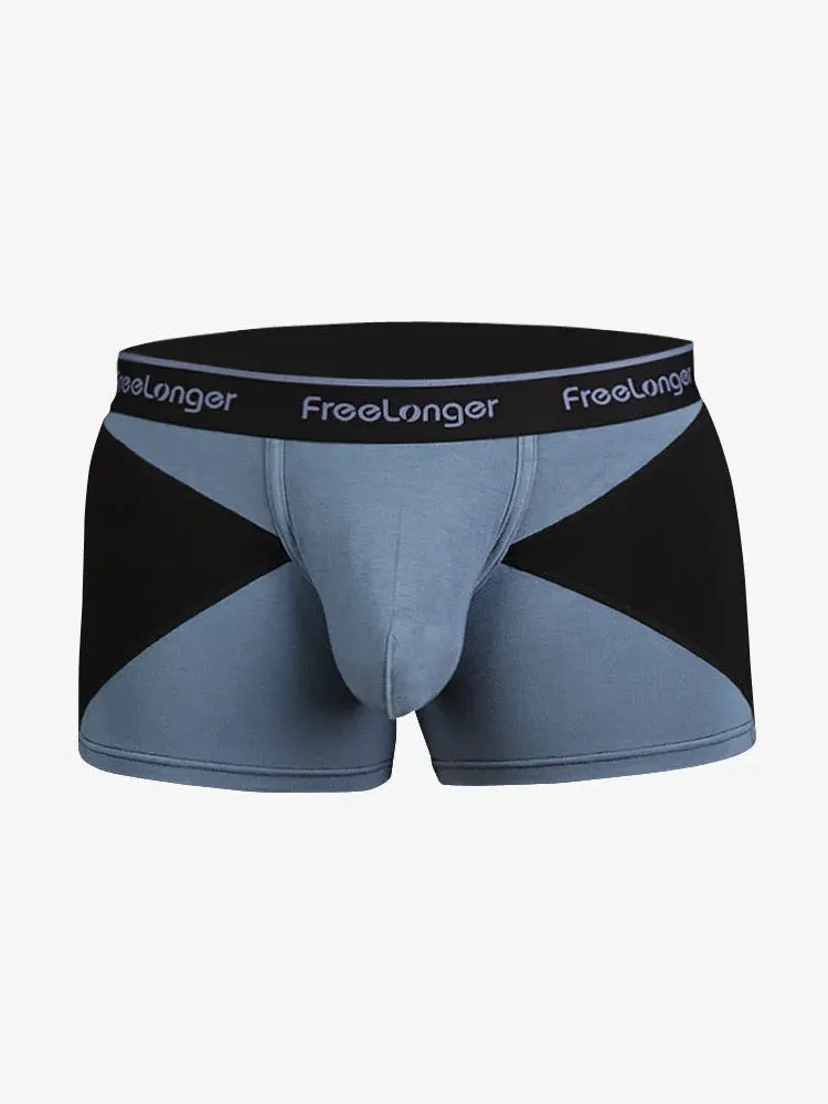 FreeLonger Mens U convex Separate Support Pouch Trunks