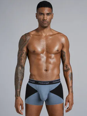 FreeLonger Mens U convex Separate Support Pouch Trunks
