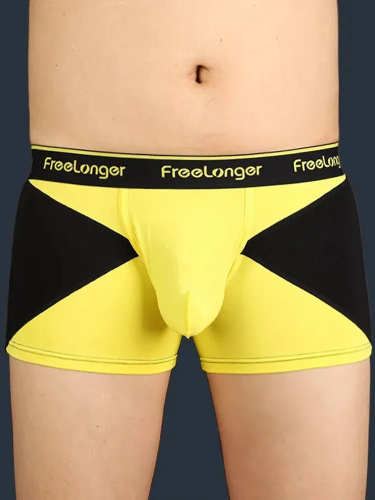 FreeLonger Mens U convex Separate Support Pouch Trunks