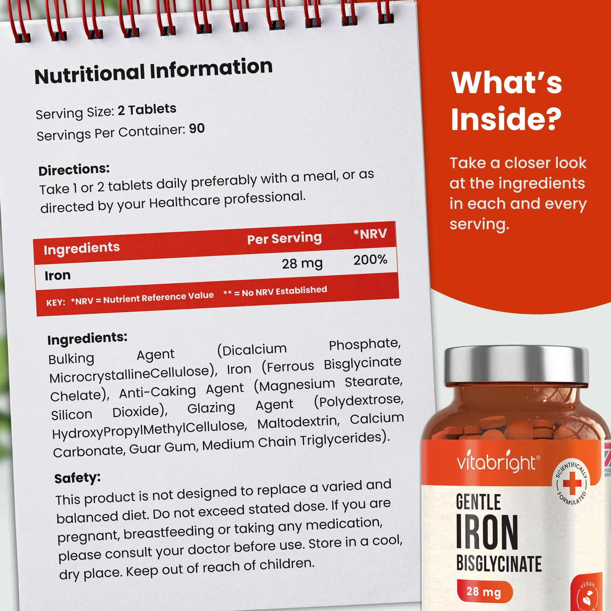 Gentle Iron Bisglycinate - 28mg
