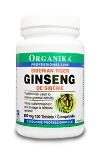 Ginseng - Siberian Tiger, 850 mg, 100 tabs/200 tabs