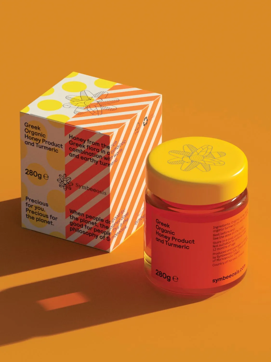 Greek Organic Honey and Turmeric