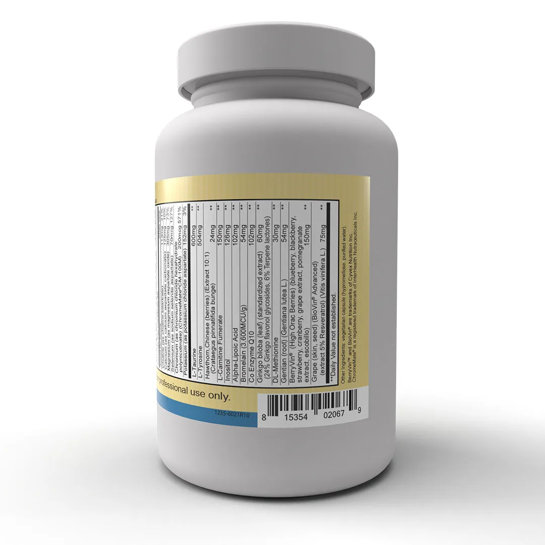 Healthy Heart (120 Vegetarian Capsules) Now with BerryVin® and BioVin® Our Healthy Heart supplements have a synergistic blend of balanced nutrients providing support to a healthy cardiovascular system.*