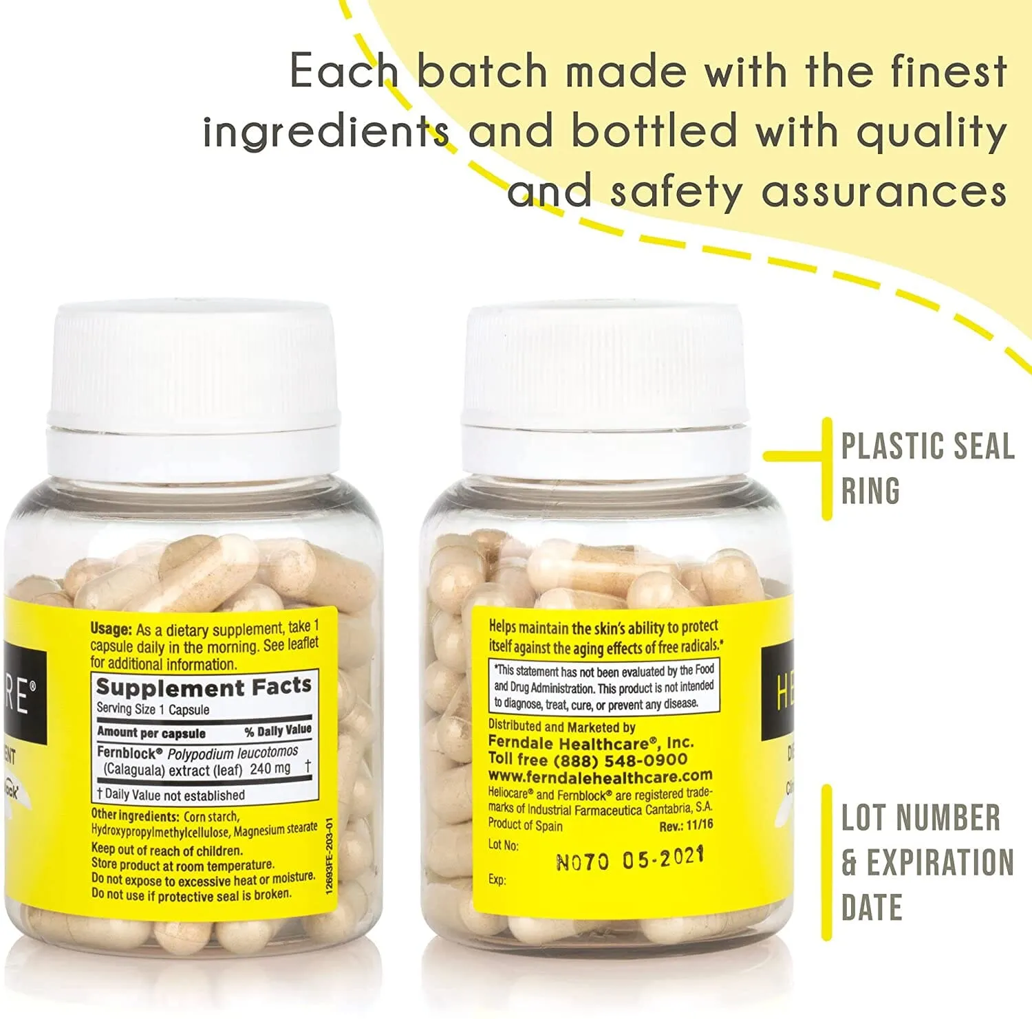 Heliocare Antioxidant Supplements - 3 Bottles