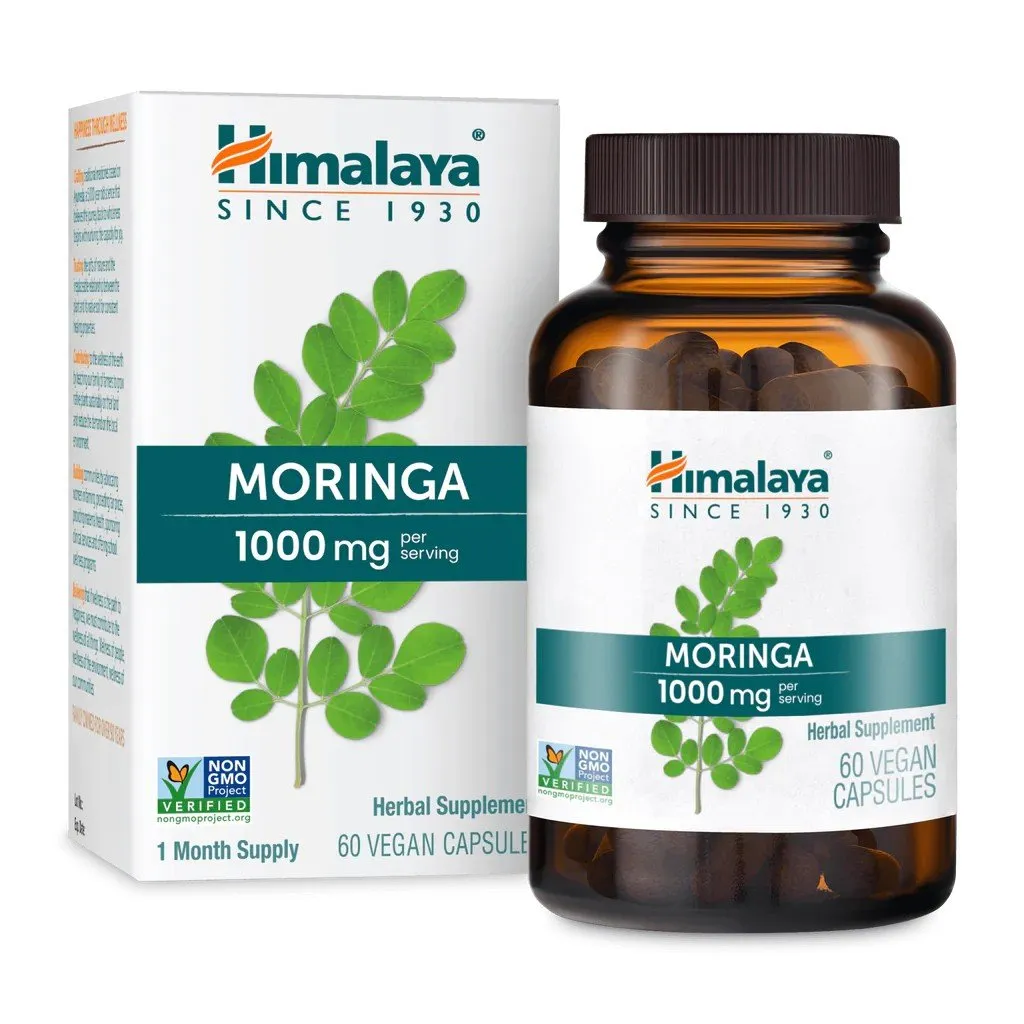 Himalaya Herbals Moringa 60 Capsules: Natural Herbal Supplement for Wellness and Health Optimization