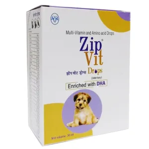 Intas Zip Vit Multivitamin & Amino Acid Drop with DHA 30 ml