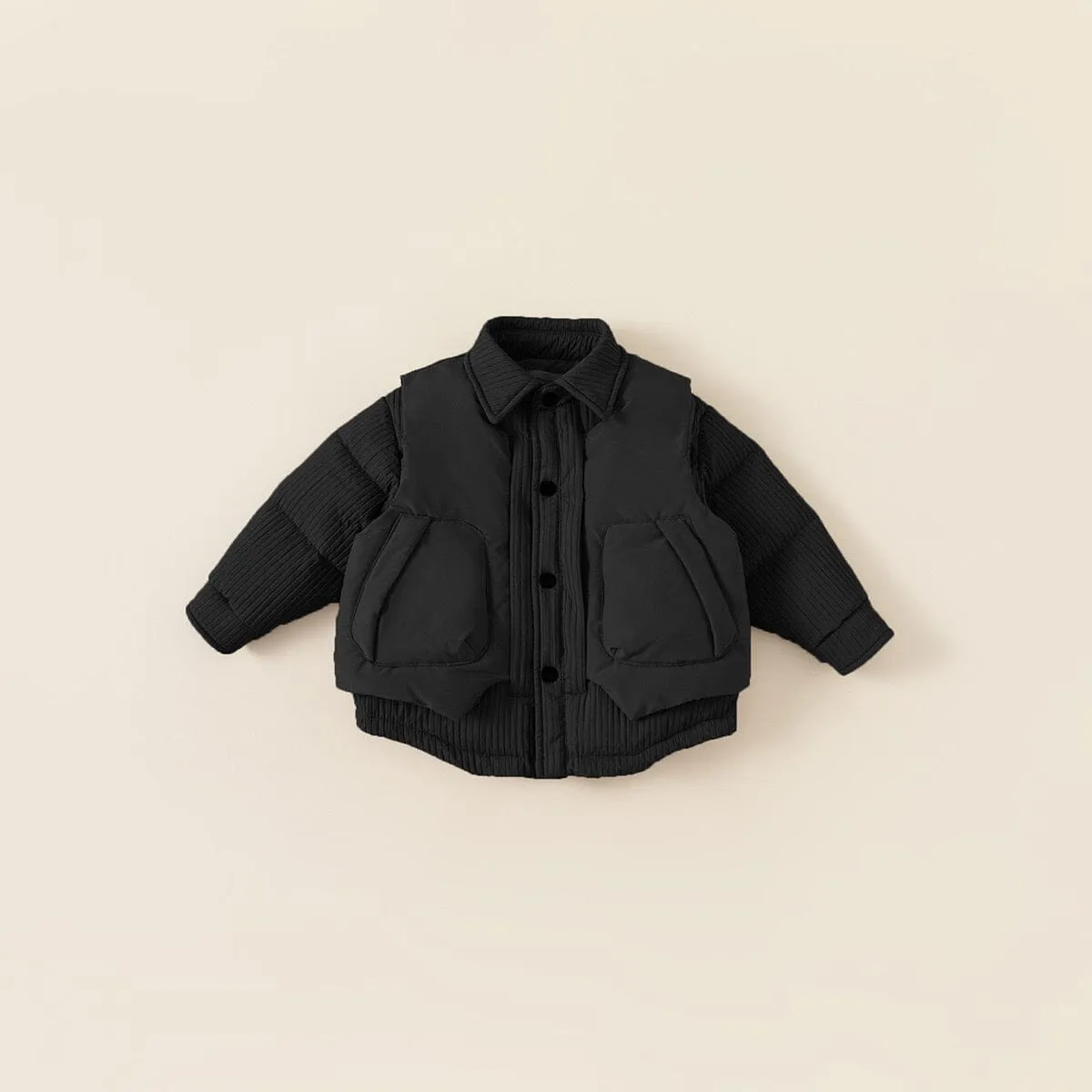 Isaac Padded Vest & Jacket Two-Piece Set