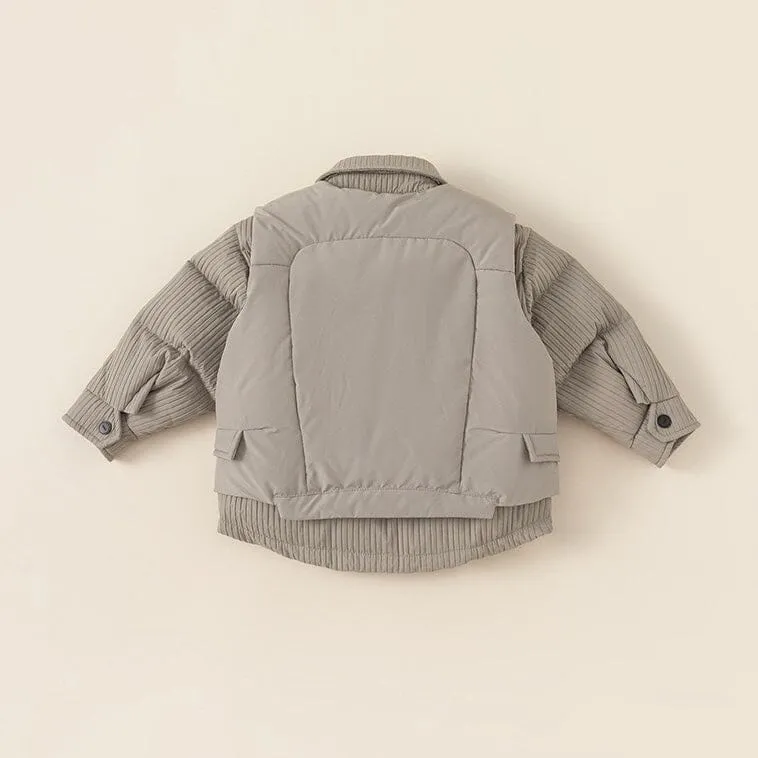 Isaac Padded Vest & Jacket Two-Piece Set