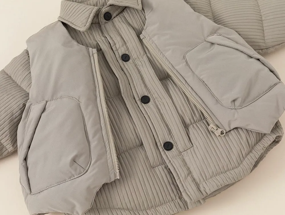 Isaac Padded Vest & Jacket Two-Piece Set