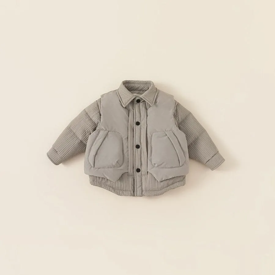 Isaac Padded Vest & Jacket Two-Piece Set