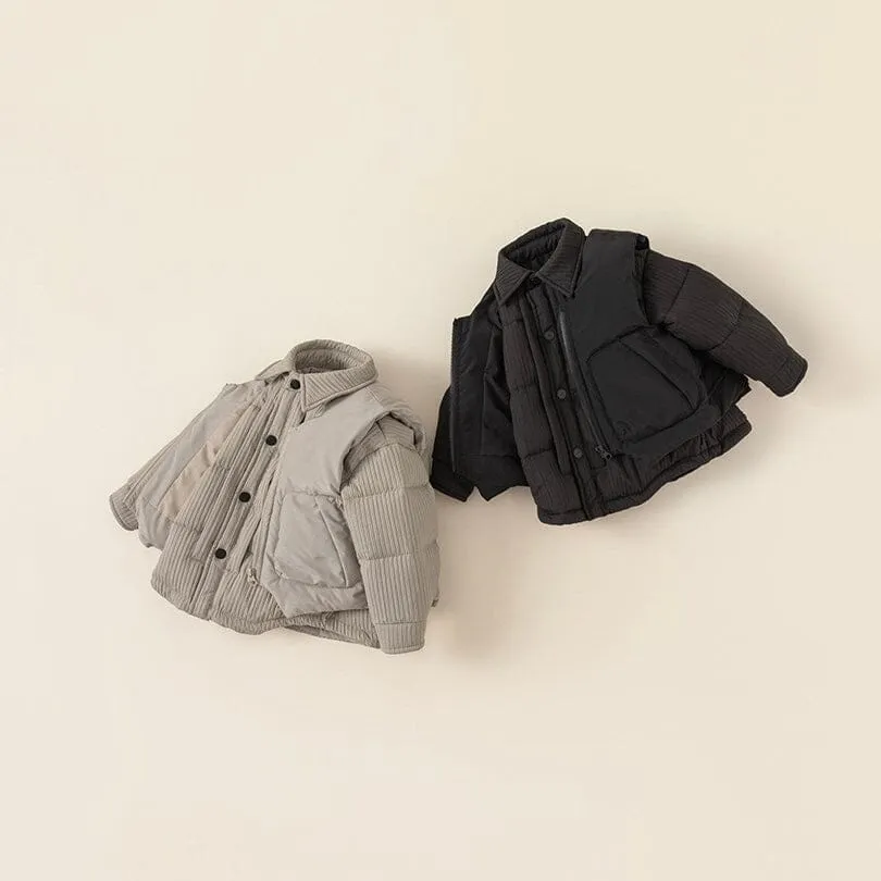 Isaac Padded Vest & Jacket Two-Piece Set