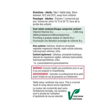 Jamieson B12 1,200 mcg (Time Released)