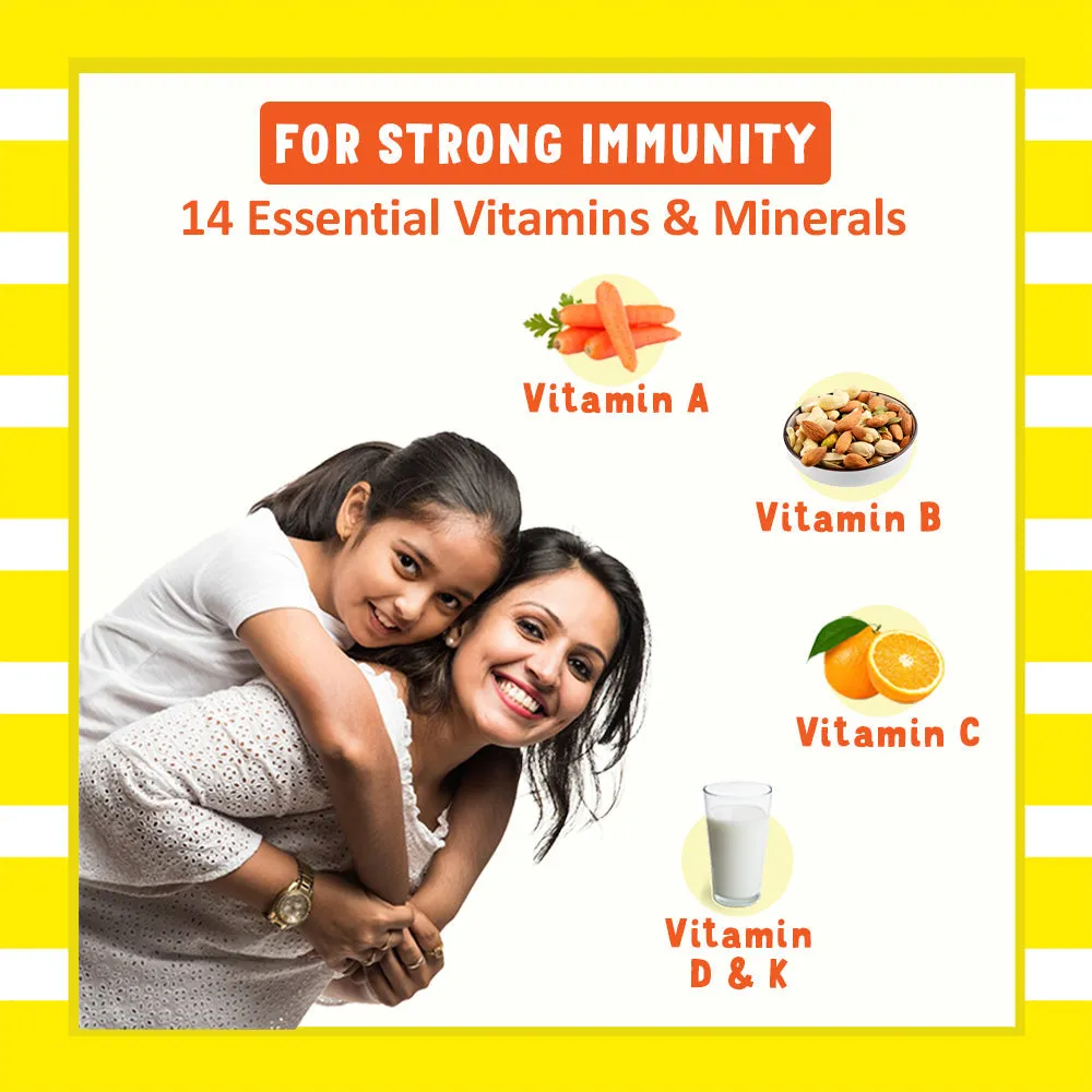 Kids Daily Dose of Multivitamins & Immunity Booster - Power Gummies Junior