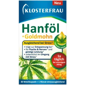 KLOSTERFRAU hemp oil gold poppy capsules