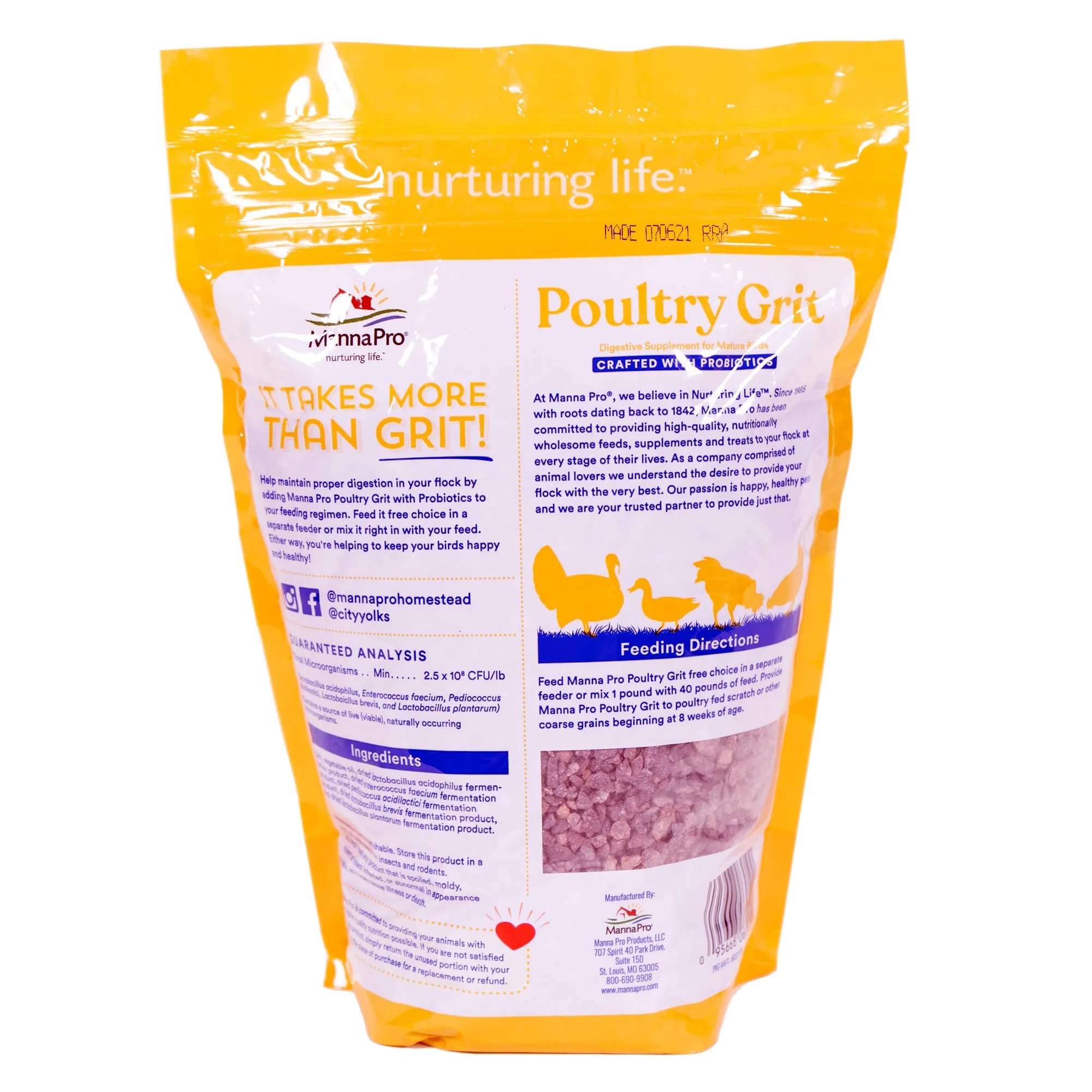 Manna Pro Poultry Grit with Probiotics 5lb