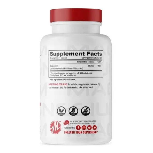 Metabolic Nutrition Magnesium 90 Capsules