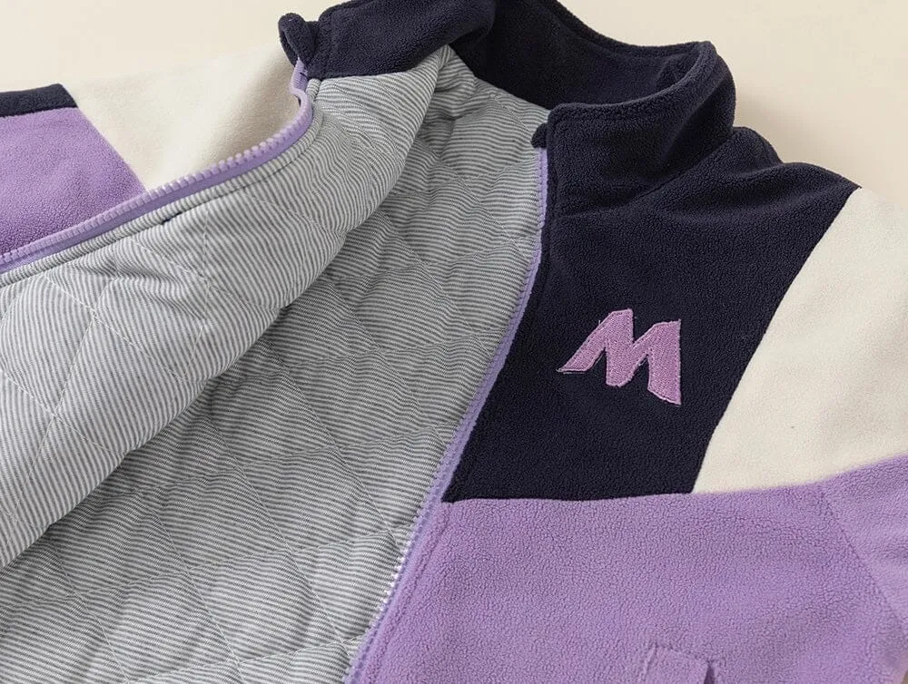 Miller Colorblock Quilted Plush Jacket