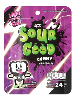MK SOUR GOOD GUMMY - Grapes Flavour 24g