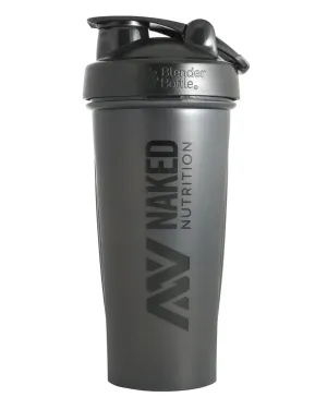 Naked Nutrition Shaker Bottle with Blender Ball - 28oz - Grey