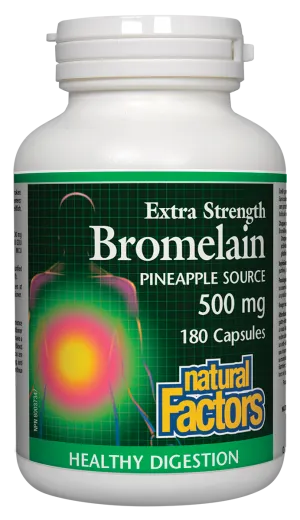 Natural Factors Extra Strength Bromelain (500mg) (180 Capsules)