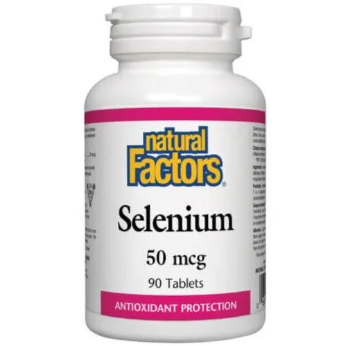 Natural Factors Selenium 50mcg - 90 Tabs