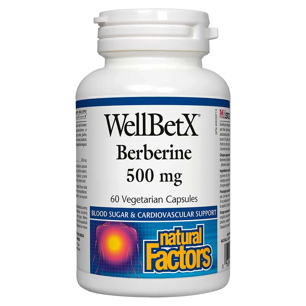 Natural Factors WellBetX Berberine (500mg) (60 VCaps)